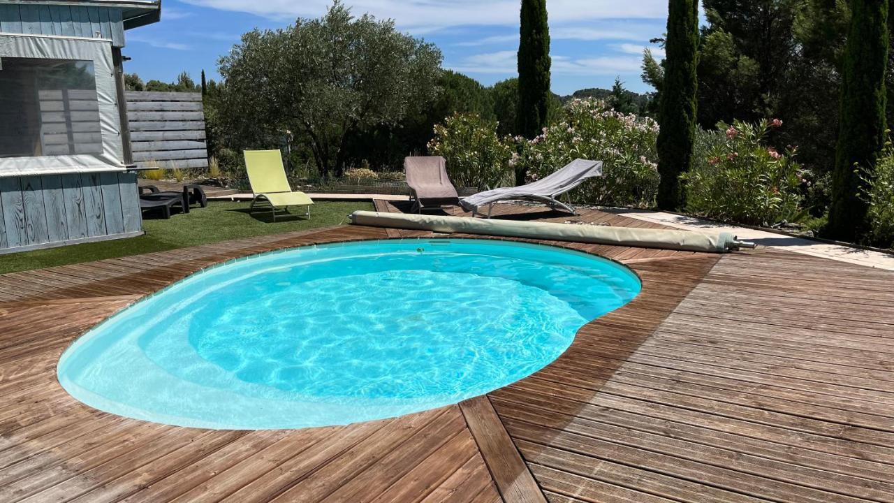 Chambre Tropicale Au Domaine De L'Aven Villeneuve-Minervois Esterno foto